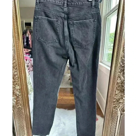 Reformation Julia High Cigarette Jean in Monterey Black - Picture 6 of 8